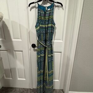 Tacera Aztec Print‎ Sleeveless Dress – Size XL